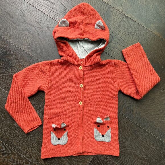 JoJo Maman Bébé Cozy Fox Cardigan, size 5-6 yrs - Picture 1 of 6